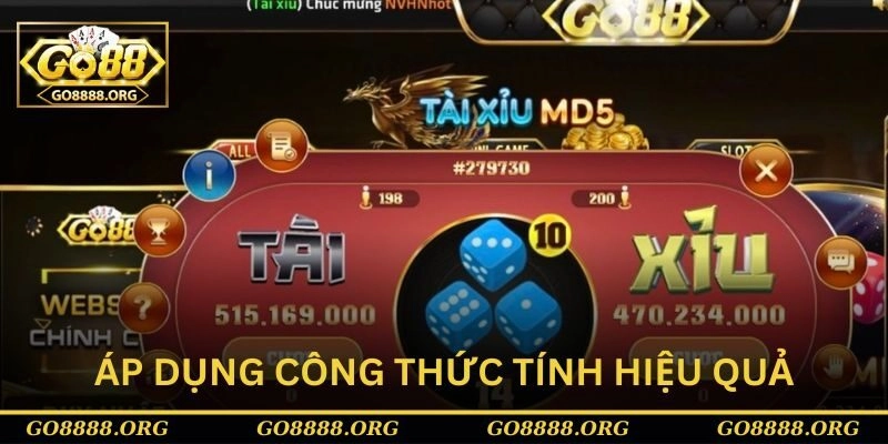 Áp dụng công thức tính tài xỉu online hiệu quả