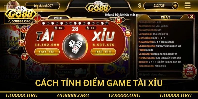 Cách tính điểm game tài xỉu rút tiền mặt