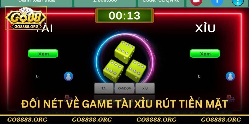 Đôi nét về tựa game tài xỉu rút tiền mặt